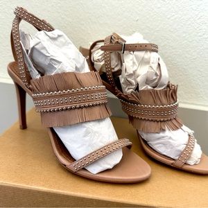 Alaia heel sandals nude color